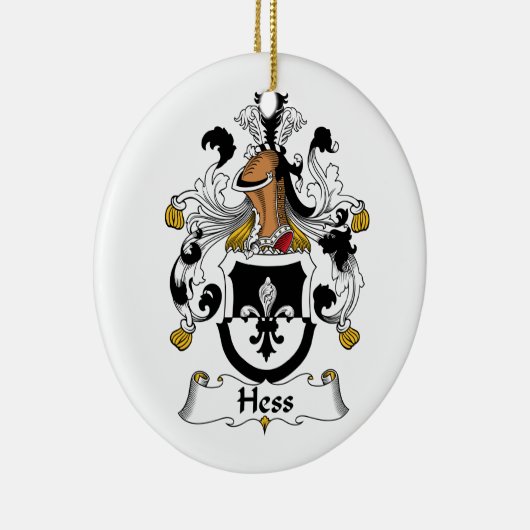 Hess Familienwappen Keramik Ornament (Rechts)