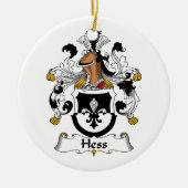 Hess Familienwappen Keramik Ornament (Vorne)