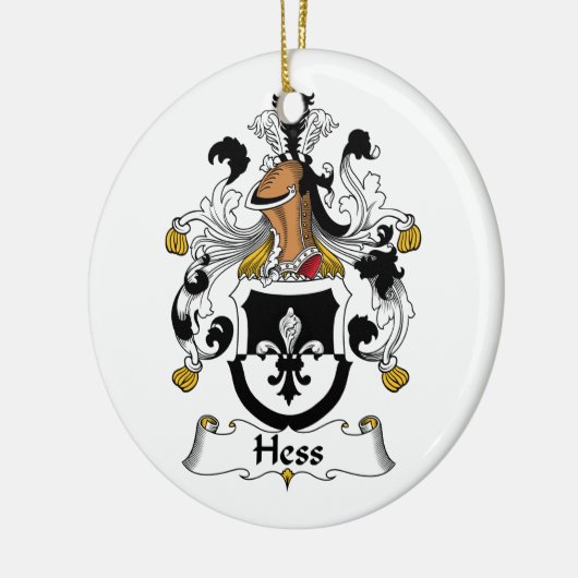 Hess Familienwappen Keramik Ornament (Links)