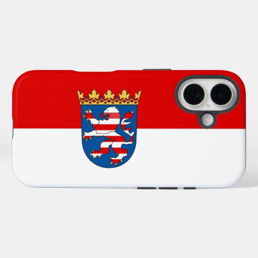 Hesse-Flagge Case-Mate iPhone Hülle (Rückseite (Horizontal))