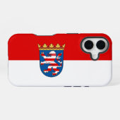 Hesse-Flagge iPhone 16 Hülle (Rückseite (Horizontal))