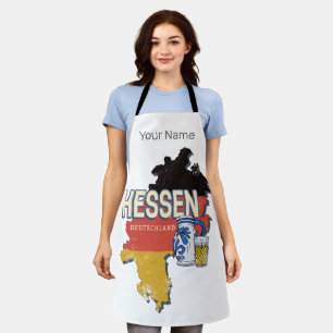Hesse Germany Retro Staat Map Vintag Jug Souvenir Schürze