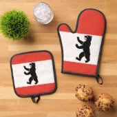 HesseFlagge der Berliner Tote Tag Ofenhandschuh & Topflappen-Set (Oben Unten)