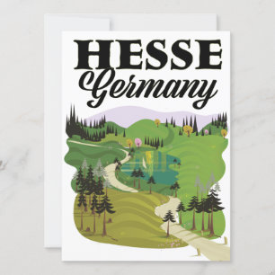 Hessen Deutschland Reiseplakat