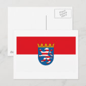 Hessen Flag Postkarte (Vorne/Hinten)