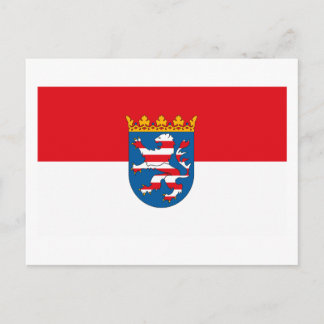 Hessen Flag Postkarte