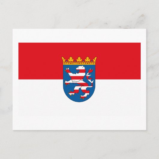Hessen Flag Postkarte (Vorderseite)
