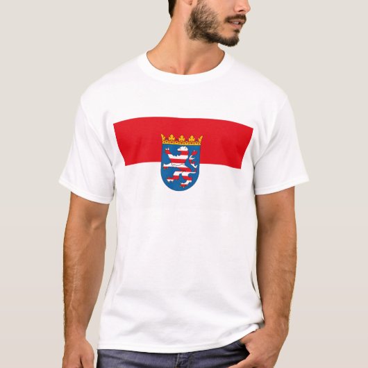 Hessen-Flaggen-T - Shirt (Vorderseite)