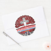 Hessen Hessisch Schweizer Schweiz Baum Wurzel Runder Aufkleber (Umschlag)