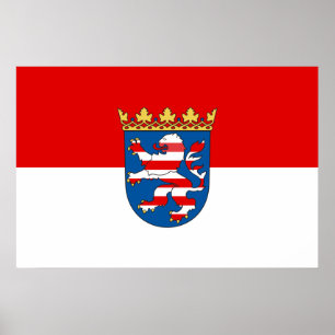 Hessen (Staat), Deutschland Poster