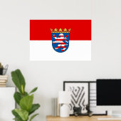 Hessen (Staat), Deutschland Poster (Heimbüro)