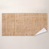 Hessian sackcloth burlap woven texture background, badehandtuch (Badehandtuch)