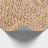 Hessian sackcloth burlap woven texture background, geschenkpapier (Ecke)
