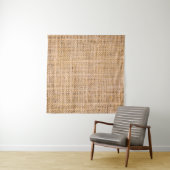 Hessian sackcloth burlap woven texture background, wandteppich (Beispiel (Horizontal))