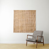Hessian sackcloth burlap woven texture background, wandteppich (Beispiel)
