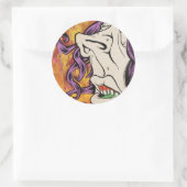 Hessisch Runder Aufkleber (Tasche)