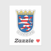 Hessische Wappen (Deutschland) Aufkleber (Blatt)