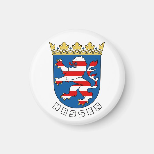 Hessische Wappen (Deutschland) Magnet (Vorne)