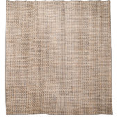 Hessischer Sacktuch, gewebter Texturhintergrund. Duschvorhang (Vorderseite)