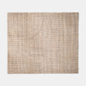 Hessischer Sacktuch, gewebter Texturhintergrund. Fleecedecke (Vorderseite (Horizontal))