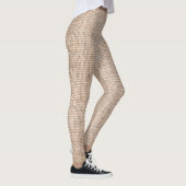 Hessischer Sacktuch, gewebter Texturhintergrund. Leggings (Rechts)