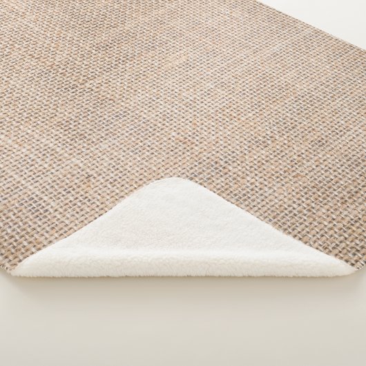 Hessischer Sacktuch, gewebter Texturhintergrund. Sherpadecke (3/4)