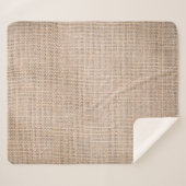 Hessischer Sacktuch, gewebter Texturhintergrund. Sherpadecke (Vorderseite (Horizontal))