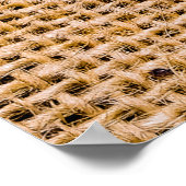 Hessischer Sacktuchhalter mit gewebter Textur, Poster (Ecke)
