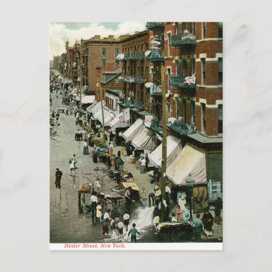 Hester Street New York Post Postkarte (Vorderseite)