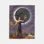 Hester und die Eulen-Fleece-Decke Fleecedecke (Vorderseite)