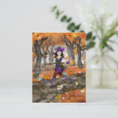 Hesters Herbstabenteuer Postkarte (Stehend Vorderseite)