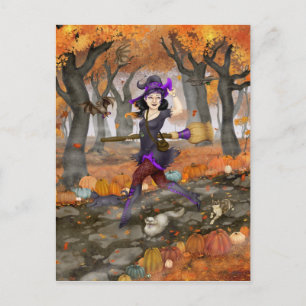 Hesters Herbstabenteuer Postkarte