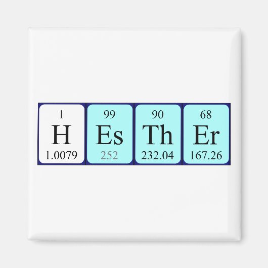 Hesther Periodenmagnetmagnet Magnet (Vorne)