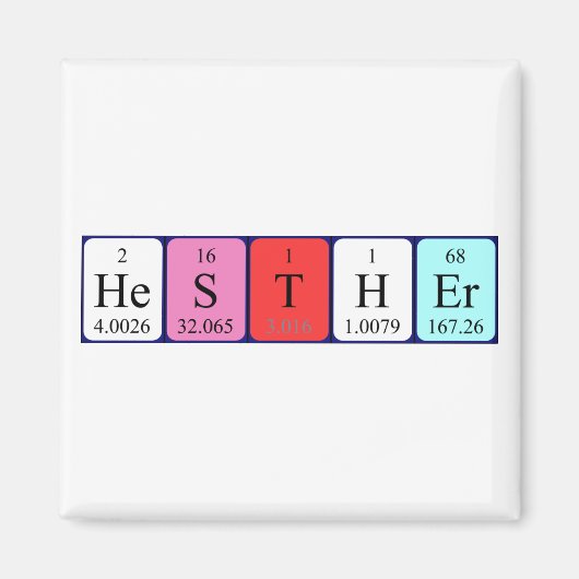 Hesther Periodenmagnetmagnet Magnet (Vorne)