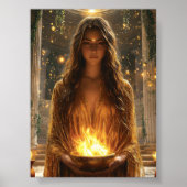 Hestia, Göttin des Herzens - Hüterin Poster (Vorne)