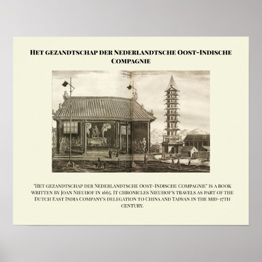 Het gezandtschap der Nederlandtsche Oost-Indische Poster (Vorne)