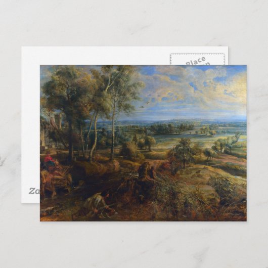 Het Steen Early Morning, Peter Paul Rubens Fine Ar Postkarte (Vorne/Hinten)