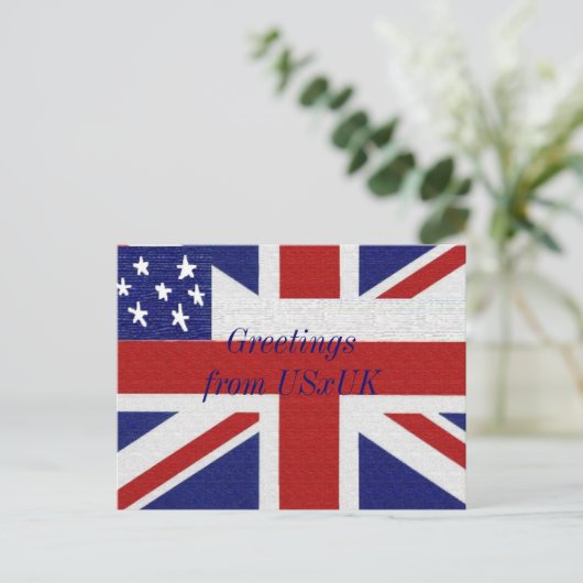 Hetalia: Grüße von USxUK Postkarte (Stehend Vorderseite)