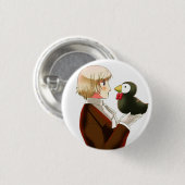 Hetalia Island & Herr Puffin Button (Vorne & Hinten)