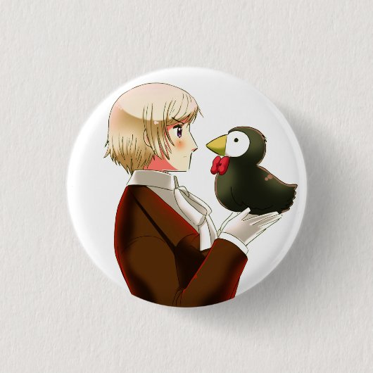 Hetalia Island & Herr Puffin Button (Vorderseite)