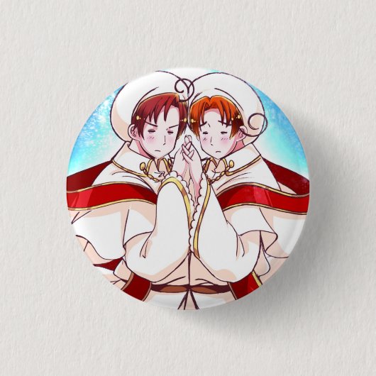 Hetalia Nord/Süd Italien Button (Vorderseite)