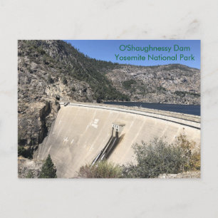 Hetch Hetchy's O'Shaughnessy Dam in Yosemite Postkarte