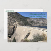 Hetch Hetchy's O'Shaughnessy Dam in Yosemite Postkarte (Vorne/Hinten)