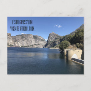 Hetch Hetchy's O'Shaughnessy Dam in Yosemite Postkarte