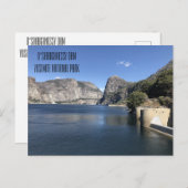Hetch Hetchy's O'Shaughnessy Dam in Yosemite Postkarte (Vorne/Hinten)