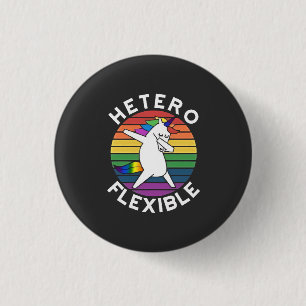 Hetero Flexible LGBT Lesbische Schwulenschwule Button
