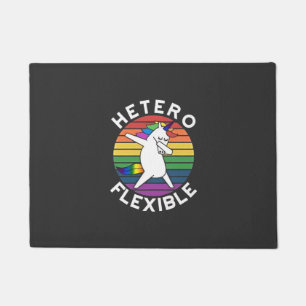 Hetero Flexible LGBT Lesbische Schwulenschwule Fußmatte