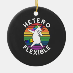 Hetero Flexibles LGBT Lesbisch Gay Bisexuell Trans Keramik Ornament