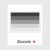 Hetero-Pride-Flag, gerader Stolperflagge Aufkleber (Blatt)