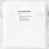 HETEROFLEXIBL RUNDER AUFKLEBER (Tasche)